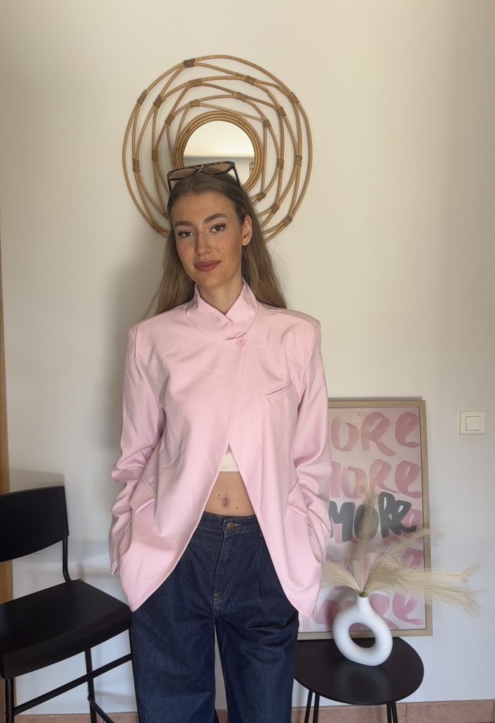Veste Croisée bouton col