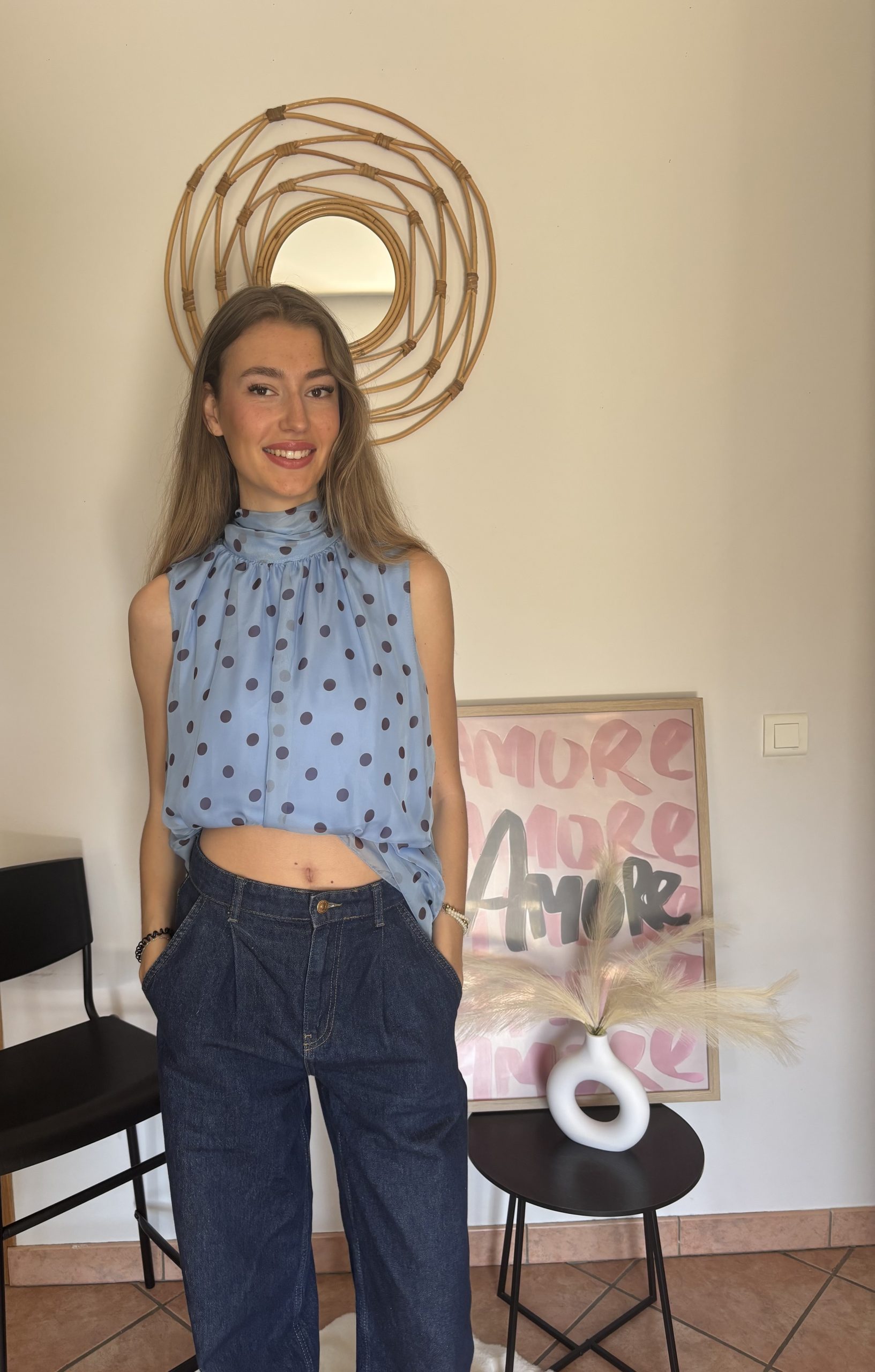 Top pois col foulard – Image 2